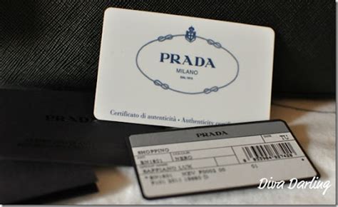 what do i do with the prada authenticity card|prada authenticity card blank.